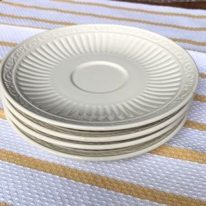 Set of 4 Mikasa Tea Saucers